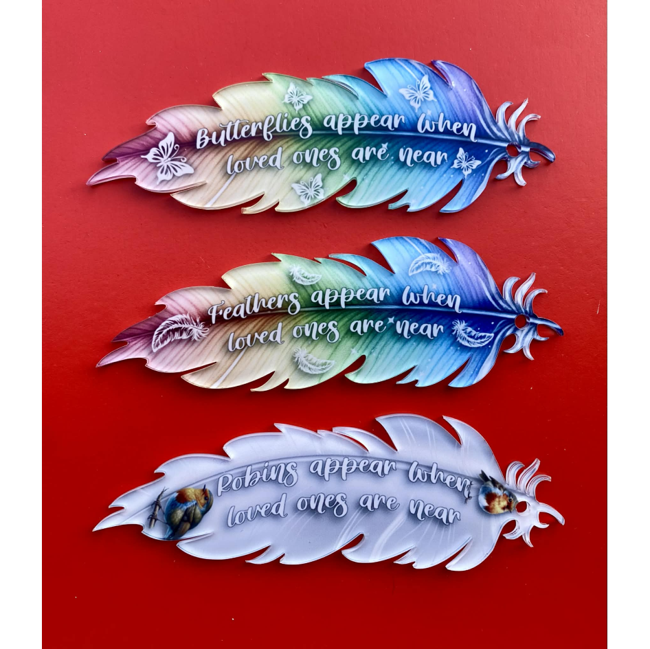 SUBLIMATED MEMORIAL STRAIGHT FEATHER (WC1994)