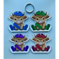 SUBLIMATED TARTAN HIGHLAND COW KEYRING (WC2304)