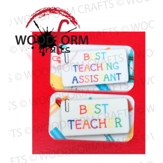 GRAPH PAPER BEST TEACHER & BEST TA DESIGN FOR FOB KEYRING PNG DIGITAL FILE (PACK OF 2)