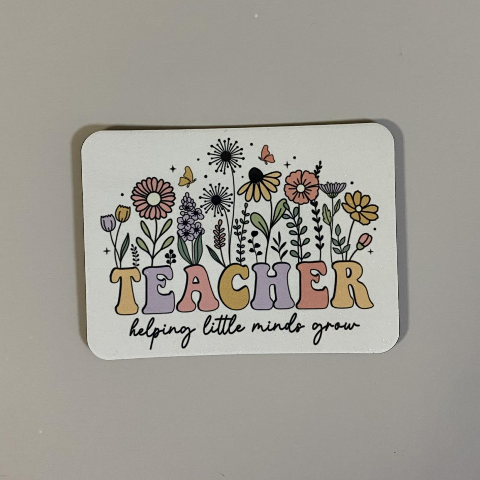 WILDFLOWER TEACHER SUBLIMATED MAGNETS