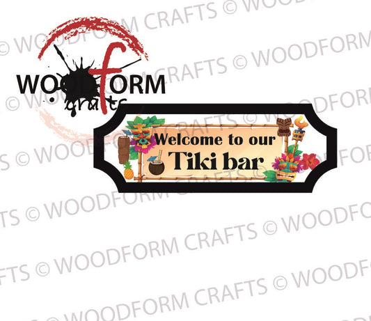 'TIKI BAR' WAVY STREET SIGN PNG DIGITAL DOWNLOAD FILE