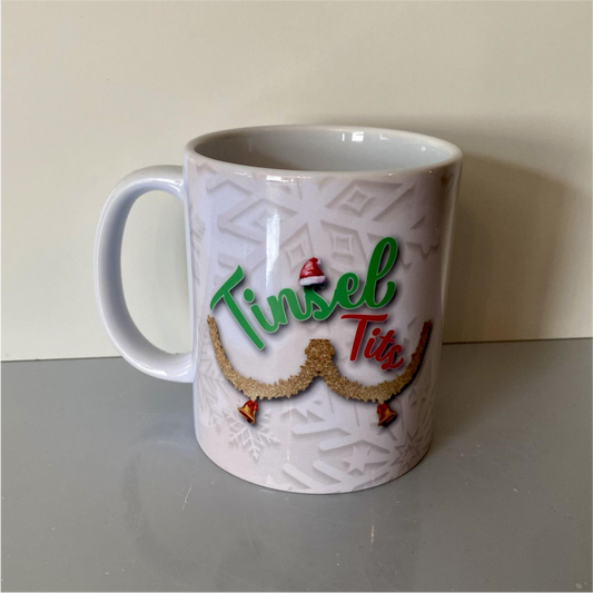 SUBLIMATED TINSEL TITS MUG