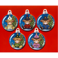 SUBLIMATED NUTCRACKER HIGHLAND COW 10CM BAUBLE