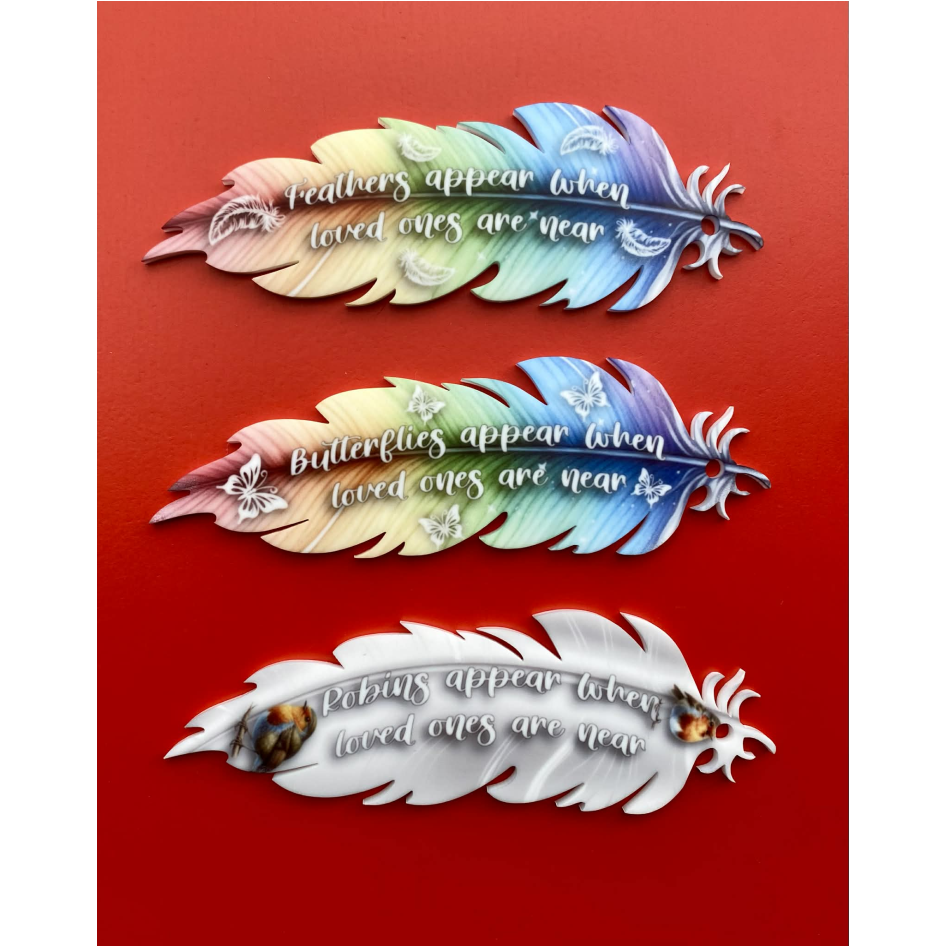 SUBLIMATED MEMORIAL STRAIGHT FEATHER (WC1994)