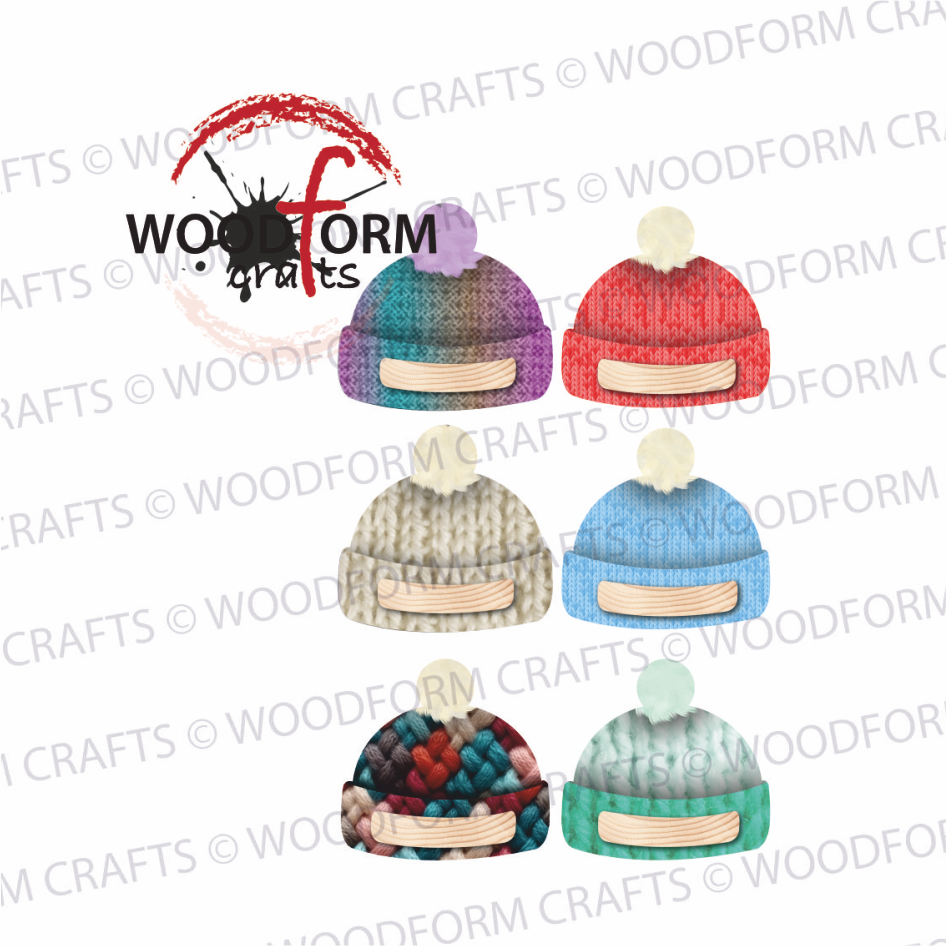 WINTER HAT WITH BAR DESIGN FOR HANGING HAT PNG DIGITAL DOWNLOAD FILE (WC2255)