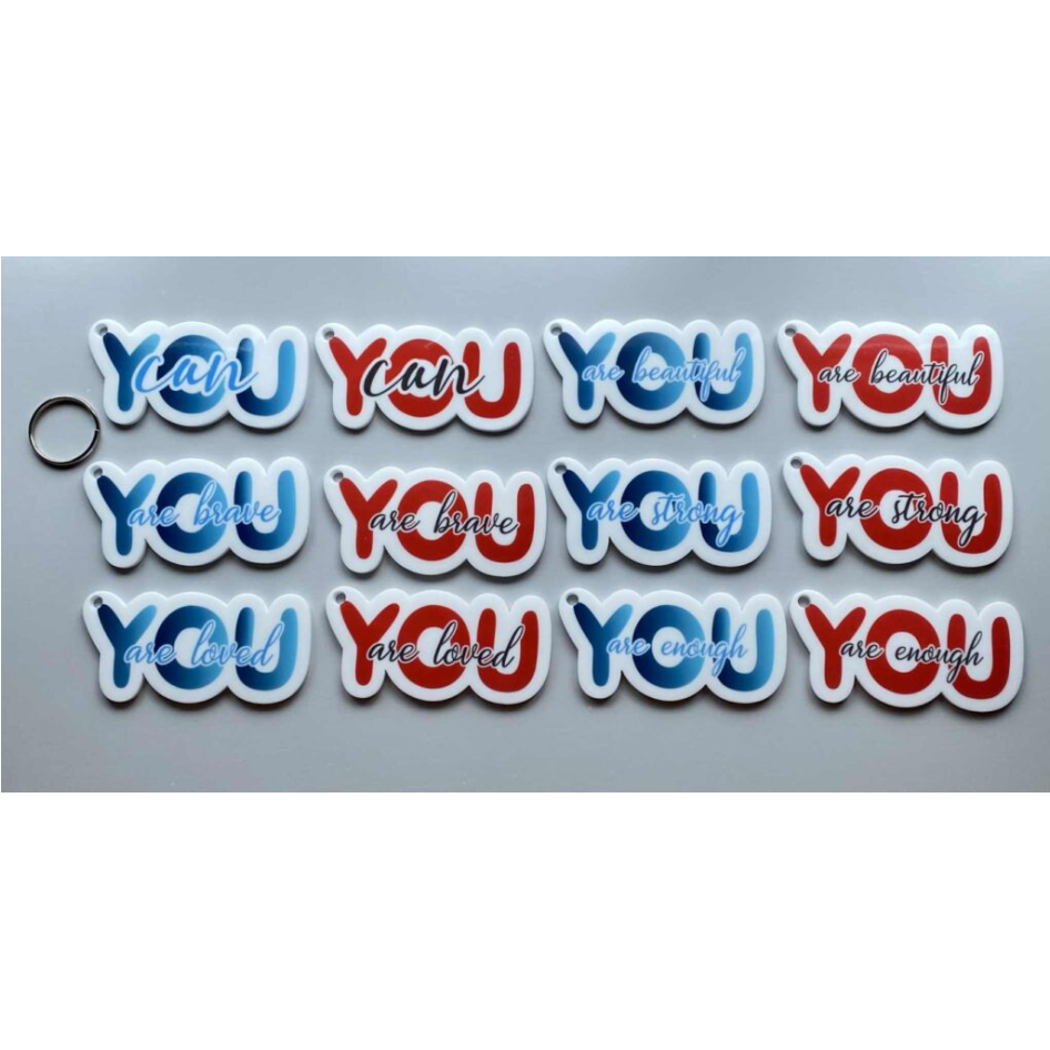 SUBLIMATED YOU KEYRING (WC1795)