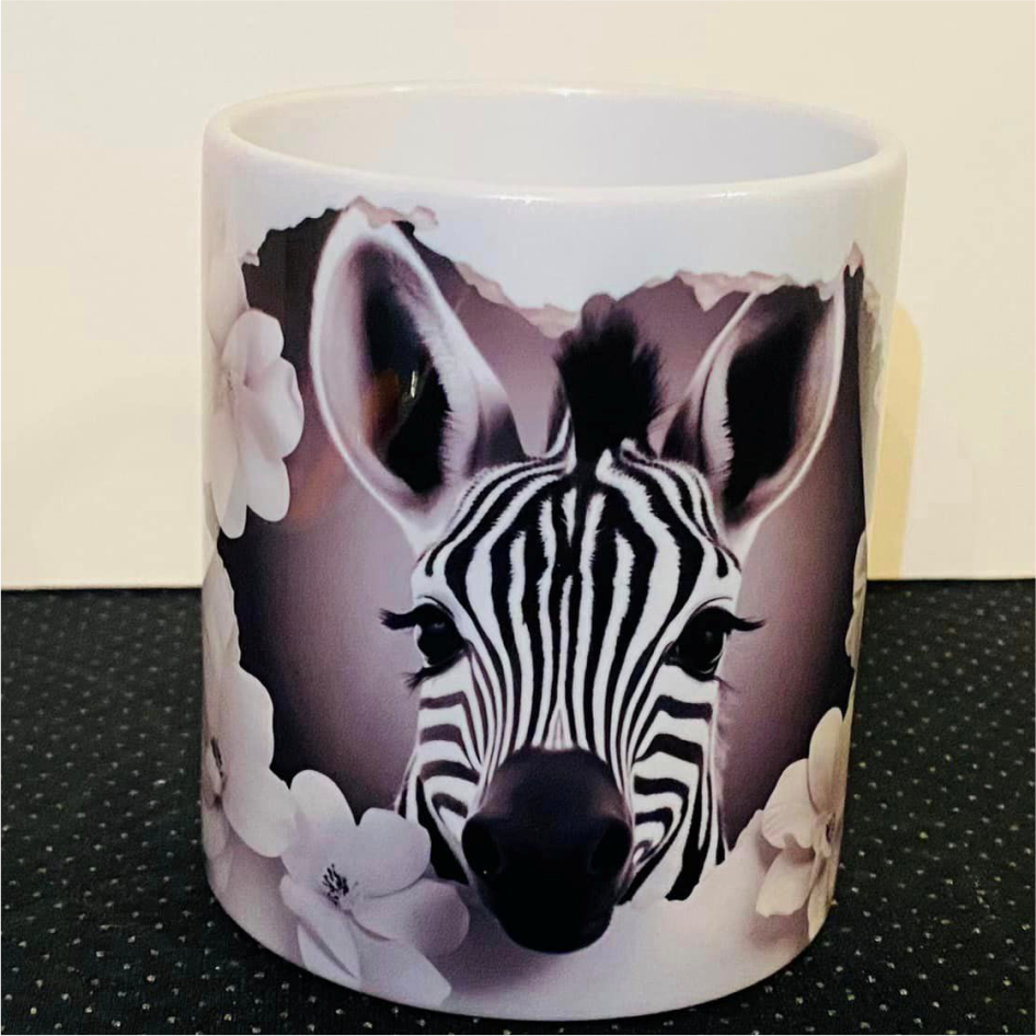 SUBLIMATED ZEBRA MUG